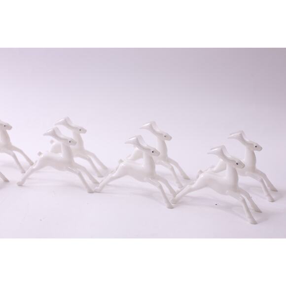 Celluloid, Santa, Sleigh, Reindeer, MCM, 60s, Christmas Winter, Holiday Decor - Picture 4 of 5